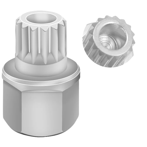 32/16PT Wheel Locking Nut Key for BMW, Anti-Theft Lug Nut Removal | Wheel Lock Nut Socket Adapter, Anti-Theft Screw Remover, Hand Repair Tool, Tyre Fitting, garage - size: 32/16Pt Key