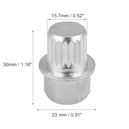 X AUTOHAUX ABC8/20PT Wheel Lock Lug Nut Anti Theft Wheel Lock Nut Screw Removal Key for VW for Audi - size: 8/20PT