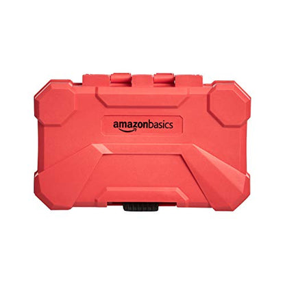 Amazon Basics 42-Piece Impact Screwdriver Bit Set with Phillips, Slotted and Torx Bits, Portable Storage Case