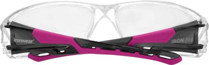 Ironwear 3085 Safety Glasses Anti-Fog ANSI Z87 Compliant with UVA and UVB Protection - color: Pink