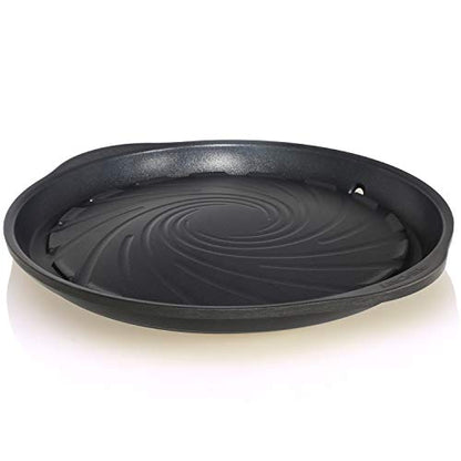 TECHEF - Korean BBQ Nonstick Grill Pan, KBBQ Grill Pan, PFOA-Free, Dishwasher Oven Safe, Made in Korea (Black) - color: Black