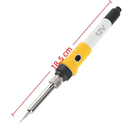 12V 60W Portable Soldering Iron - Portable Car Powered Soldering Iron for Auto Wiring Repair, Ceramic Heating Core with Heat Insulated Handle