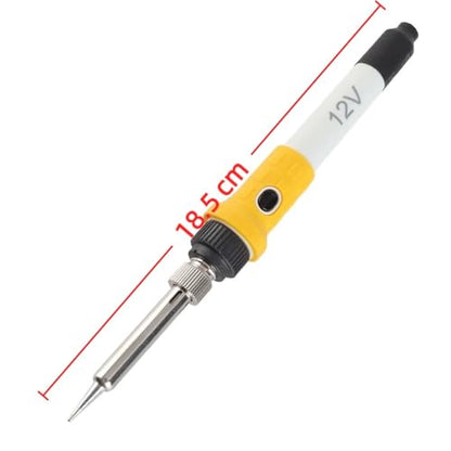 12V 60W Portable Soldering Iron - Portable Car Powered Soldering Iron for Auto Wiring Repair, Ceramic Heating Core with Heat Insulated Handle