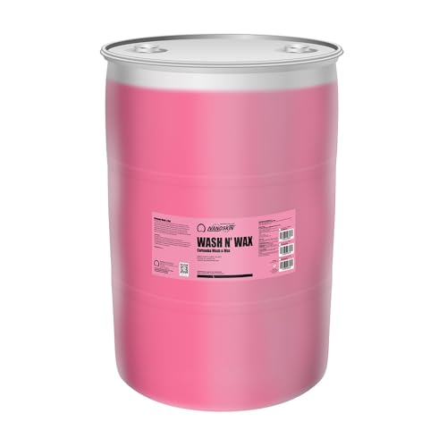 Nanoskin WASH N' WAX with Carnauba 55 gallons - Cleans & Shines in One Step | Works with Foam Cannon, Foam Gun, Bucket Washes, Pressure Washer | Carnauba Wax Protection for Cars - size: 7040 Fl Oz (Pack of 1)