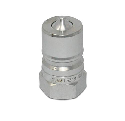 Summit Hydraulics 3/4" NPT ISO 7241-B Quick Disconnect Hydraulic Coupling/Coupler Set