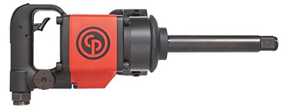 Chicago Pneumatic CP7773D-6 Air Impact Wrench (1 Inch), 6 Inch Extended Anvil, Air Impact Gun Industrial Repair & Assembly Tool, D-Handle, Twin Hammer, Max Torque Output 1300 ft. lbf/1760 Nm, 6600 RPM - style: With 6-Inch Extenstion