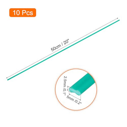 MECCANIXITY 10pcs 20 Inch Plastic Welding Rods PVC Welding Strips Welder Rods for Plastic Welder,Car Bumper, Kayak Repair, Green - color: Green, size: 20 Inch