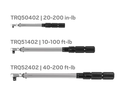 TEKTON 1/4, 3/8, 1/2 Inch Drive Micrometer Torque Wrench Set | TRQ95901 - size: 1/4, 3/8, 1/2 in.