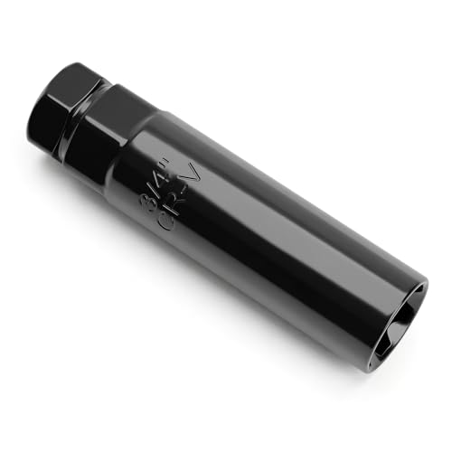 DYNOFIT 7 Spline Lug Nuts Key for Wrench with 13/16 inch(21mm) and 7/8 inch(22mm) Hex, 7 Point Wheel Lock Nut Key Replacement Tool for 14x1.5, 14x2.0, 9/16" Wheel Nuts - color: Black, size: 7 Spline with Hex 13/16" and 7/8"