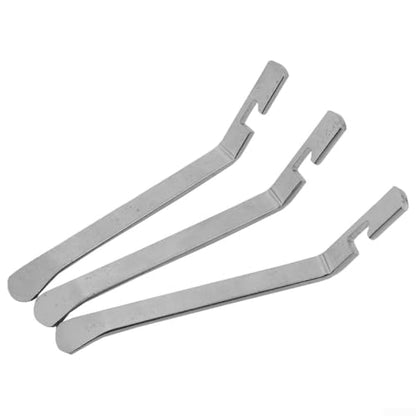 Professional Tire Changing Tool Set 3 Pack - Steel Tire Irons for Motorcycle for atv Dirt Bike - Bead Breaker Spoon with Hook for Easy Tube Installation - 4.7 Inch
