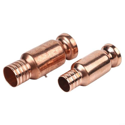 Copper Siphon Connector Manual Pump Pipe Fittings Set for Self-Priming Transfer of Water Paints with 15mm and 19mm Sizes Built-In Brass Pump 2 Pieces