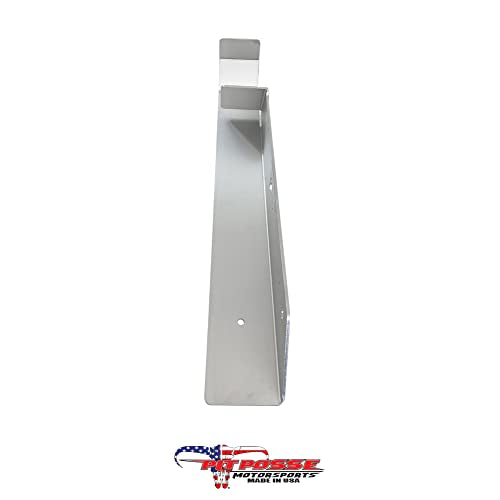 Pit Posse 488 Aluminum Floor Jack Holder Organizer for Enclosed Race Trailer- Made in USA- Mounted Stabilizer Holds Most Standard Floor Jacks - Secures Floor Jacks from Rolling Around While in Motion