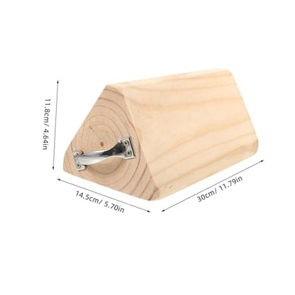 Happyyami Wooden Wheel Chock Tire Stabilizer for Trucks and Cars Anti-Slip Ramps for Travel Trailers RVs and Motorcycles Sturdy 2-Piece Set Grip for Secure Positioning