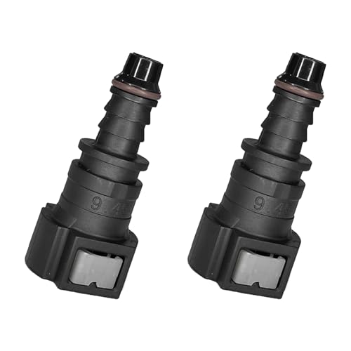 2PCS Fuel Line Quick Connector, Straight Quick Connect Fuel Line Fittings Repair Kit, High Pressure Oil Pump Fuels Hose Pipe Quickly Connect Plug for 3/8 SAE to 5/16 ID Nylon Tubing（Straight） - size: Straight
