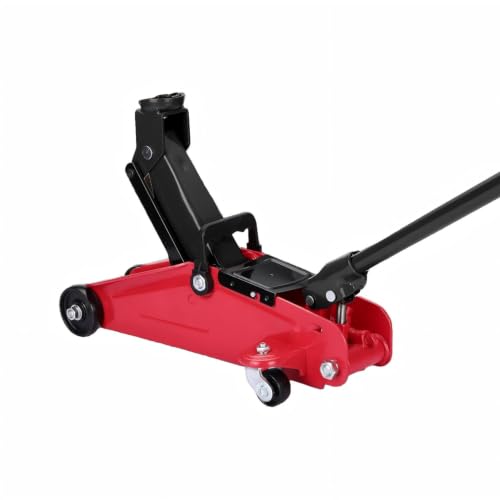 Low Profile Floor Jack,2 Ton Hydraulic Jack Floor Jack - 4400lbs Heavy Duty Iron Hydraulic Racing Floor Jack, Hydraulic Car Jack, Single Piston Quick Lift Pump, 3.35"-13" Height Lifting Range