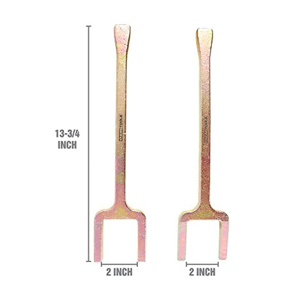 OEMTOOLS 37305 CV Axle Popper Set, Steel CV Joint Assembly Removal Tool, Fork and Shim Ball Joint Separator for Front Wheel Drive Vehicles