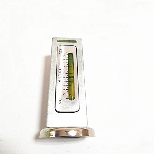Four Wheel Alignment Magnetic Gauge Tool for Camber and Caster Angle Measurement, Adjustable Leveling Instrument with Range from - 5 to 5 Degrees, Attaches to Wheel Hub or Brake