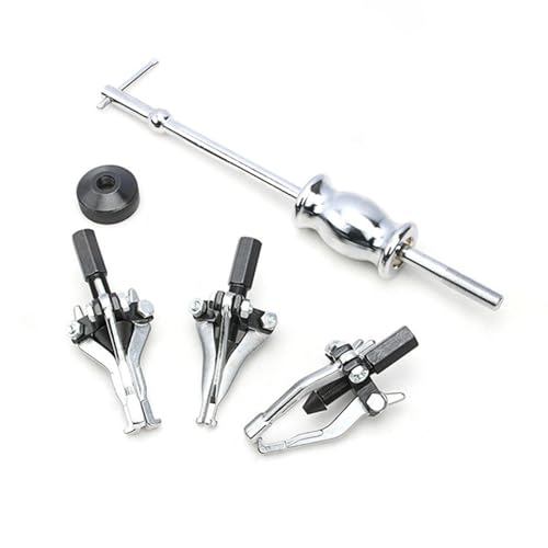 3 Jaw Gear Bearing Slide Puller Set Pulling Out Gears Bearings Tool Set Universal Internal External Gear Pulley Puller Metal Material Portable