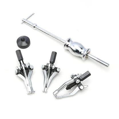 3 Jaw Gear Bearing Slide Puller Set Pulling Out Gears Bearings Tool Set Universal Internal External Gear Pulley Puller Metal Material Portable