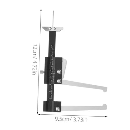Tire Tread Ruler Tire Depth Gauge Tool for Brake Pad Depth Disc Brake Rotor Gauge