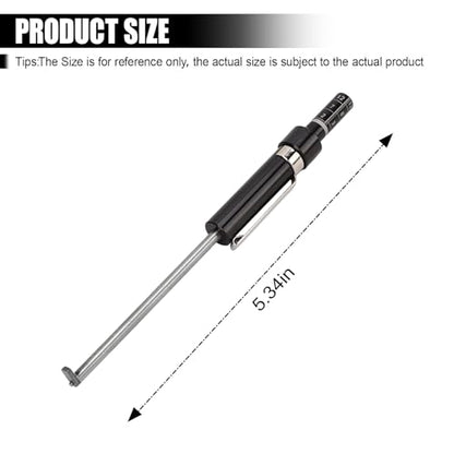 2pcs Brake Pad Thickness Gauge Measure Tool, Car Brake Measuring Tool with Scale for Internal External Pads, Tire Tread Depth Detector Pen, 1.5mm Minimum Measurement Automotive Brake Shoe Tester Kit