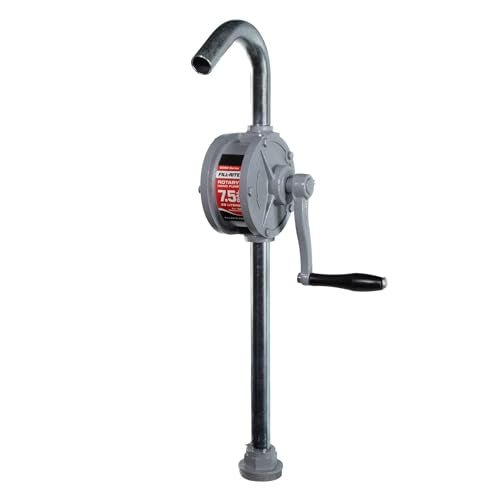 Fill-Rite SD62 Hand Fuel Transfer Pump, 7.5 Gallons per 100 Revolutions, 3/4" NPT Ports, 2" Bung Mount, Cast Iron Manual Pump with Aluminum Spout & Steel Suction Pipe - style: SD Rotary Pump
