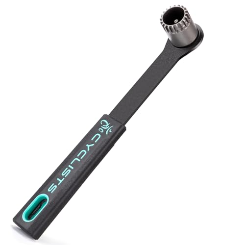 Bike Bicycle Bottom Bracket Removal Tool With Long Handle - Compatible with Standard 20-Tooth Cartridge Type Bottom and Shimano, Octalink, ISIS Splined Bottom Brackets - style: CT-B03