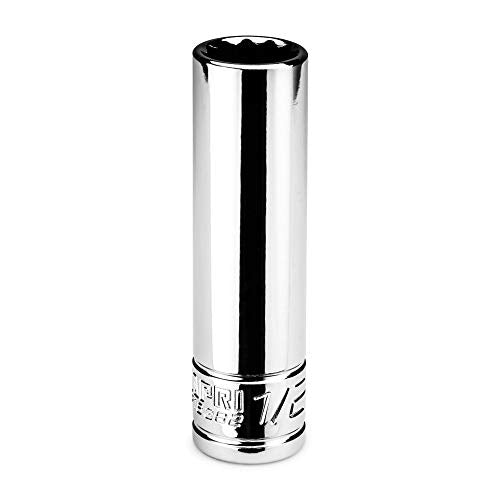 Capri Tools 1/2 in. Deep Socket, 3/8 in. Drive, 12-point, SAE - size: 1/2-Inch