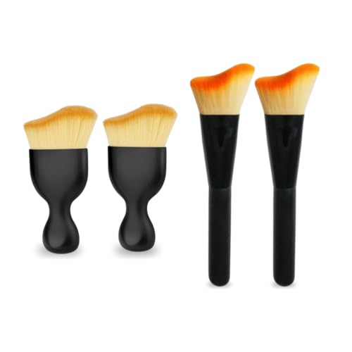 URBAN CAR BE:Trend Interior Cleaning Brush Set of 4, Soft Bristle Auto Detailing Brushes, Non Scratch Dashboard Vent Dust Brush Kit for Multi Car Use & Home Cleaning