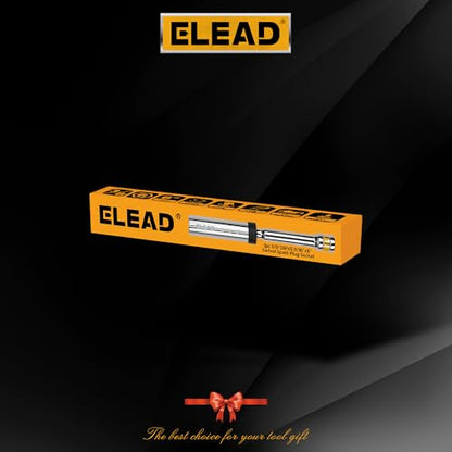 ELEAD 9/16" Swivel Magnetic Spark Plug Socket, 3/8" Drive x 6" Total Length, Thin Wall Spark Plug Removal Tool, 360 Degree Swivel, Enhanced Magnetic, 6-Point Design, Cr-V Steel - size: 9/16" x 6" Spark Plug Socket