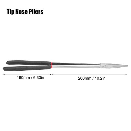 Watris Veiyi Straight Long Needle Nose Pliers for Access in Tight Spaces | 16in Long Reach Nose Pliers, Nipper Bent Nose Duckbill Pliers