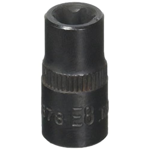 K Tool International E8 X 1/4" DR EXTERNAL TORQ SOC, EACH - size: E-8 1/4 Inches