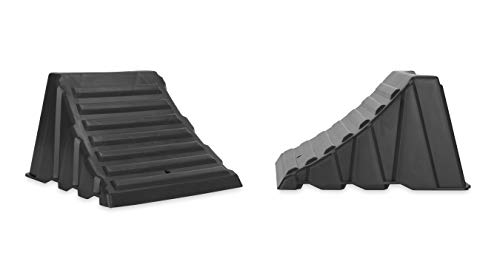 Camco 1 Pack 44418 Dark Gray Wheel Chock-Pack of 2, 1 Pack - style: Nesting Wheel Chock