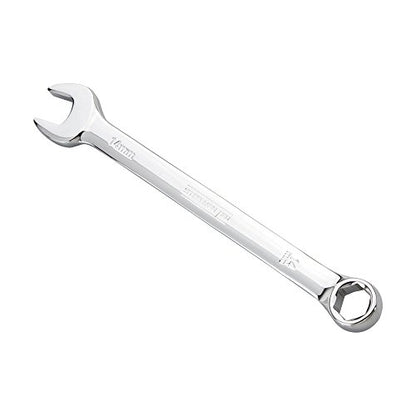 Steelman Pro 10-Piece Metric 6-Point Combination Wrench Set for Mechanics, Chrome Vanadium Alloy Steel, Angled Ends, Storage Rack Included - size: 10-piece