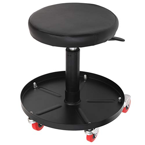 ECCPP Rolling Creeper for Seat Mechanic Stool Chair for Auto Car Garage with On-board Storage Tray with 300 lbs Capacity
