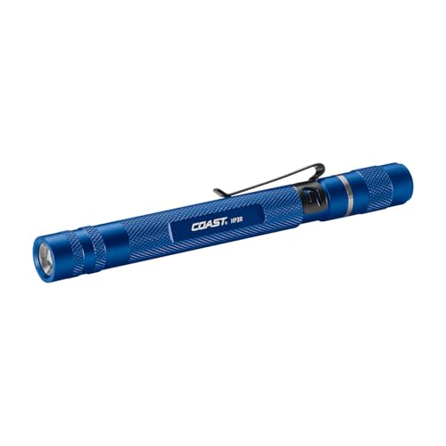 Coast HP3R 500 Lumen Rechargeable LED Penlight with Twist Focus, Blue - color: Blue