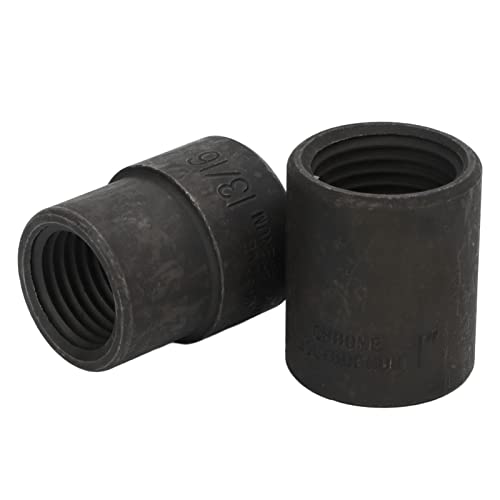 2 Piece Emergency Wheel Lug Nut Removal Set 19 26mm 2 Inch Drive Lug Nut Extractor Tool Kit with Reverse Thread Design for Hand and Tools Fit for Car Truck SUV Wheel Lock Removal