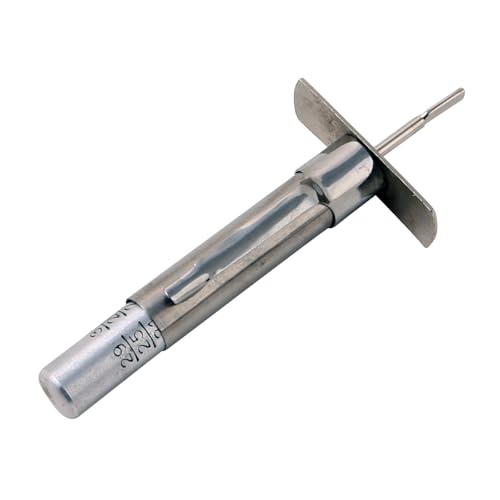 RockTrix - Tire Tread Depth Gauge - Provides Readings in 32nds - Stainless Steel Barrel and Aluminum Indicator Bar | Precise 32nds Measurement Tool. Aluminum Indicator Bar for Cars, Trucks, SUVs & Motorcycles. DIY Manual Tire Wear Gauge.