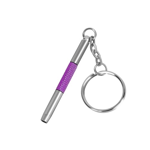 UNEAK - Eyeglass Screwdriver Repair Kit Purple Precision 3 in 1 Mini Screwdrivers Set Keychain Glasses, Sunglasses, Sunglass, Watch, Electronics, Eyeglasses, Flat Head, Phillips, Hex - color: Purple