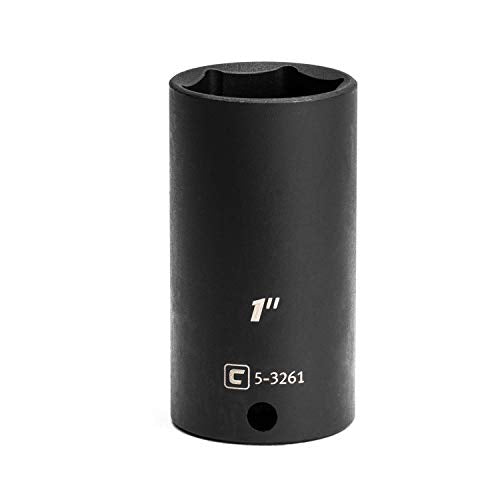 Capri Tools Deep Impact Socket, 3/8-Inch Drive, 6-Point, SAE (1-Inch) - size: 1 Inch