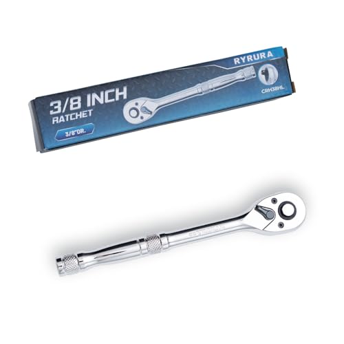 3/8 Inch Drive Ratchet Wrench,Standard Socket Wrench,72-Tooth Quick Release,Reversible Ratcheting Feature with Metal Handle - size: 3/8-inch Single, style: Standard-Metal handle