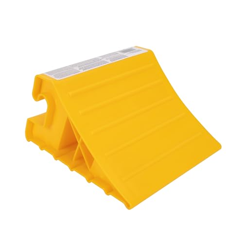 Camco Super Wheel Chock for Trailers & RVs - Large, Heavy Duty Trailer Wheel Chock Constructed of Durable Plastic w/UV inhibitors - Use w/Tires Up to 29-inches - Re-Hitch in Confidence – 44492 - size: Large