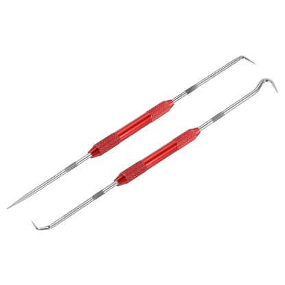 PATIKIL Hook and Pick Tool Set, Straight 90 Degree Tip 45 Degree Tip Full Hook Double Pointed Scriber for Removing Precision Oil Seal Gasket