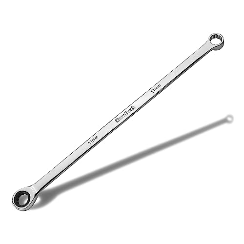 DURATECH 21mm Extra Long Ratcheting Wrench, Metric, CR-V Steel - size: 21mm