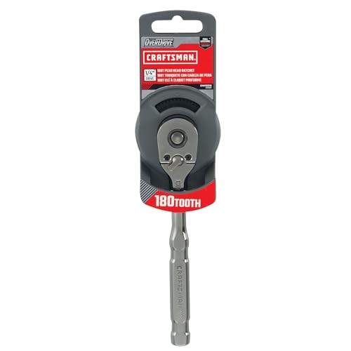 CRAFTSMAN OVERDRIVE 1/4" Drive 180T Pear Head Ratchet (CMMT82110) - style: 1/4" Drive