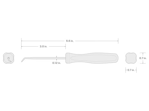 TEKTON Compound Pointed Pick (1/8 x 3 in. shank) | PNH21110 | Made in USA - style: Compound Pick