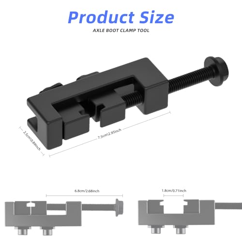 Axle Boot Clamp Tool, with 20 PCS 304 Stainless Steel Single Ear Hose Clamp, Drive Shaft CV Axle Boot Clamp Removal and Installation Tool