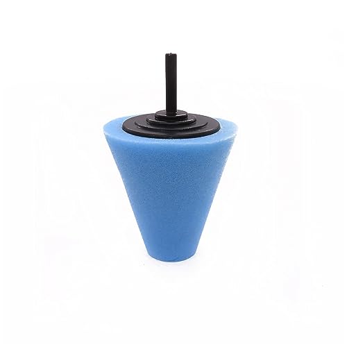 Car Polishing Pad Buffing Foam Sponge Pad Cone Polisher Buffer Pad Automotive Waxing Kit for Car Wheel Hub Headlight Polishing Angle Grinder Sanding Disc(Medium 1pc) - color: Medium 1pc