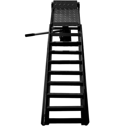 2 Pack Hydraulic Car Ramps, Rpuzonier 5T 11000lbs Low Profile Car Lift Service Ramps Truck Trailer Garage, Height Hydraulic Vehicle Ramps for DIY Repair Stores Auto Beauty Stores (Black) - size: Black