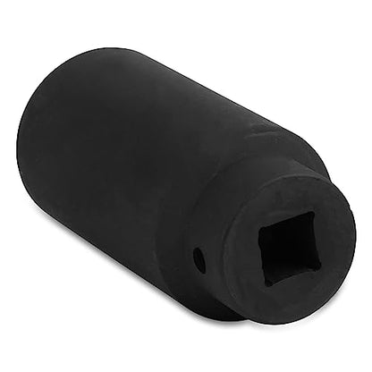 OEMTOOLS 25203 30mm Axle Nut Socket 1/2 Inch Driver, 30 mm Socket, 30 mm Socket 6 Point, 30mm Axle Nut Socket | CR-MO 30mm Impact Socket, Black Oxide Finish to Resist Rust, 6 Pt. 30mm Socket, Use for Tune-Ups - size: 30 mm